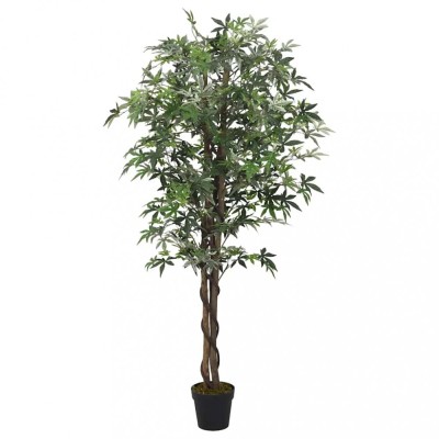 Arbore de arțar artificial 224 de frunze 80 cm verde foto