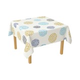 Rola fata de masa decorativa PVC 1.37x20m, grosime 0.18mm, textil 45 g/mp, model cerc multicolor Breckner Germany