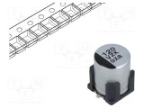 Condensator hibrid PANASONIC 120uF 35VDC SMD &plusmn;20% 4000h ESR 35m&Omega;