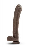 Dildo Clasic Dr. Skin Mr. Ed, Ciocolatiu, 33 cm