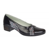 Pantofi dama comozi casual din piele naturala negru color P28XN