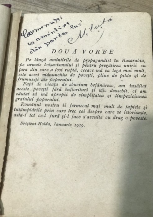 0001R. Doua vorbe 1919