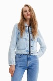 Desigual geacă din denim femei, de tranziție
