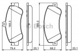 Set placute frana,frana disc MERCEDES GLK-CLASS (X204) (2008 - 2016) BOSCH 0 986 494 302