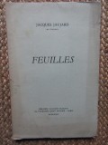 Jacques JAUJARD. Feuilles. Librairie Blaizot Paris 1974