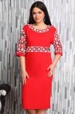 Cumpara ieftin Rochie Eleganta Daiana Rosu - 60Marimea, Yves