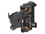 Conector de &Icirc;mbinare Șine 0,2-6mm2 2 Borne Negru PT