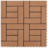 Plăci de pardoseală, 22 buc., maro, 30 x 30 cm, WPC, 2 mp, vidaXL