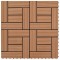 Plăci de pardoseală, 22 buc., maro, 30 x 30 cm, WPC, 2 mp