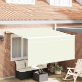 vidaXL Cortina Retractabilă Crem 300 x 200 cm Poliester și Aluminiu 3329497