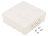 Carcasă alarmă ABS albă 71x71x27mm SENSES