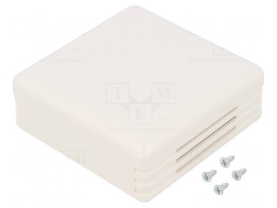 Carcasă alarmă ABS albă 71x71x27mm SENSES foto