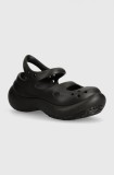 Crocs sandale Phaedra femei, culoarea negru, cu platforma, 209560