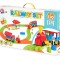Set de constructie, 121 de piese, pista de tren TechnoK