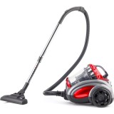 Aspirator fara sac RCC-250R-1, 800 W, 2.5 l, putere de aspirare 160 W, aspiratie ciclonica, filtru HEPA, Rosu