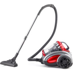 Aspirator fara sac RCC-250R-1, 800 W, 2.5 l, putere de aspirare 160 W, aspiratie ciclonica, filtru HEPA, Rosu