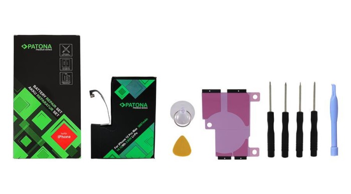 Baterie PATONA Premium f. Apple iPhone 12 Pro Max A2342 A2410 A2411 A2412 incl. set de scule electrice
