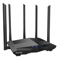 Router wireless Tenda, Gigabit, 300 + 867 Mbps, Dual-band, 5 antene, Negru foto