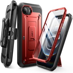 Husa iPhone 16e Supcase Unicorn Beetle Pro, rosu foto