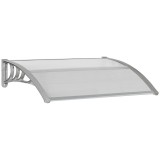 Copertina Marchiza Policarbonat Transparent 100x80 cm ART Protectie UV Ploaie Zapada Balcon Usa