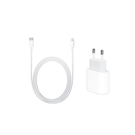 Incarcator Lightning cu Adaptor 25W USB-C Compatibil cu Iphone 12/12Pro/12 Pro Max, 13/13Pro/14/14Pro, Alb