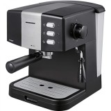 Espressor manual Heinner Sellenth 850 HEM-850BKSL, 850 W, 1.5 L, 15 bar, Negru