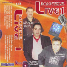 Caseta Manele Live 1, originala