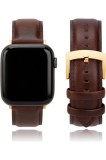 Benzi de ceas din piele CORROPELLE pentru Apple Watch (toate dimensiunile și seriile), curele de &icirc;nlocuire elegante