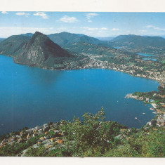 FA5 - Carte Postala - ELVETIA - Lugano con San Salvatore, circulata