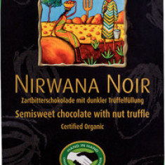 Ciocolata Bio Nirwana Neagra cu Praline Rapunzel 100gr