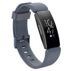 Curea Bratara Edman pentru Fitbit Inspire, marimea L, Gri Petrol