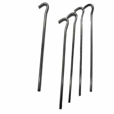 Picheți Cort Triunghiulari Zincați, 23cm, Set 5 Bucăți