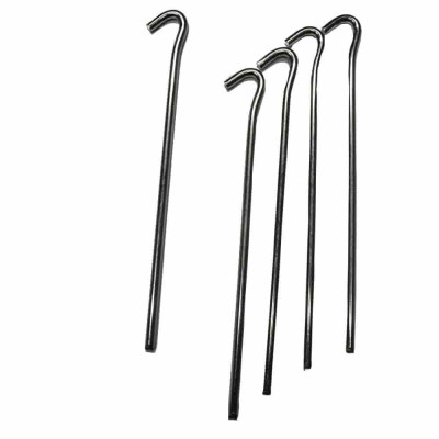 Picheți Cort Triunghiulari Zincați, 23cm, Set 5 Bucăți foto
