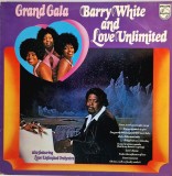 Barry White And Love Unlimited Also Featuring Love Unlimited Orchestra &lrm;&ndash; Grand Gala VG / VG+ vinil, LP, disc _ Philips, Olanda, 1973
