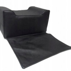 Puf negru pentru scaun de coafură pentru copii