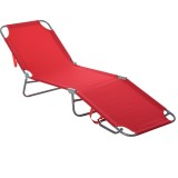 Outsunny Șezlong Pliabil cu Spătar Reglabil &icirc;n 5 Poziții, Șezlong de Grădină cu Structură din Metal și Material Oxford, pentru Plajă, Piscină, Grădină