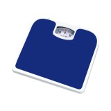 Cantar de baie mecanic albastru, capacitate 130 kg, afisaj analogic clar