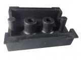 Suport din plastic pentru sina DIN omega 35mm autoadeziv 43x38mm, Omu System
