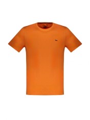 Tricou barbati, cu mini logo, Regular fit, Portocaliu, S foto