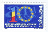 Romania, LP 1603/2003, 10 ani acord de asociere la Uniunea Europeana, MNH