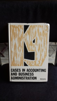 CASES IN ACCOUNTING AND BUSINESS ADMINISTRATION - L.S. ROSEN foto