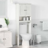 vidaXL Dulap pentru toaletă cu raft cu ușă VIGO Alb 60 x 27 x 161 cm