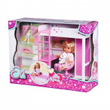 Papusa Evi Love, cu dressing si accesorii, 12 cm