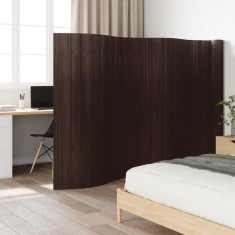 vidaXL Paravan de cameră,&nbsp;maro &icirc;nchis, 165x800 cm&nbsp;, bambus 377016