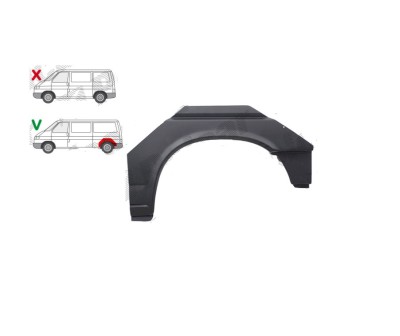 Segment reparatie aripa spate VW TRANSPORTER (T4)/CARAVELLE/MULTIVAN, 07.1990-03.2003, partea stanga, lung, lung, foto