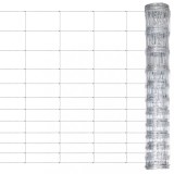 vidaXL Gard de grădină, argintiu, 50 m, oțel galvanizat, 150 cm 149505