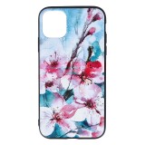 Husa iPhone 11, TPU+PC, UV Print 3D, Model Flowers, Protectie Premium