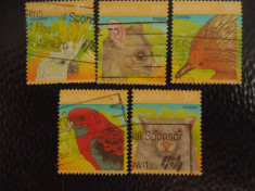 Serie timbre fauna animale stampilate Australia timbre filatelice postale foto