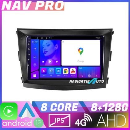 Navigatie SsangYong Tivoli 2015 2019 EDOTEC-LITE Android Ecran 720P Octa Core 8 128 Carplay CarStore Technology