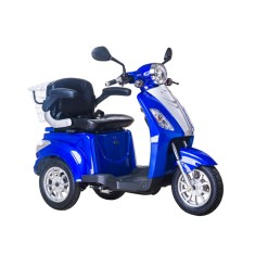 Tricicleta electrica ZT-15-D TRILUX cu EEC, motor 900W, 48V 20Ah, viteza 25km/h, autonomie 50km, nu necesita permis - Albastru